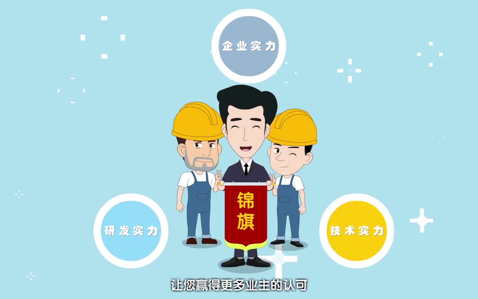 品牌信息 MG 动画人物画面